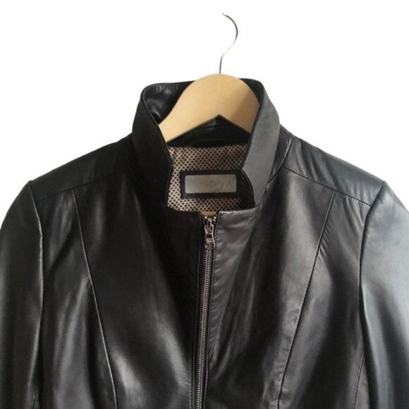 Schyia Lamb Leather Jacket XS Black Soft Supple - Picture 5 of 15